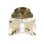 Kromo Antique Brass Single Semi Flush Light M0897AB