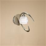 Loop Antique Brass Single Switched Wall Light M1826/S