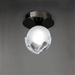 Fragma Black Chrome Single Ceiling Light M0812BC