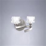 Ice Switched Satin Nickel Double Wall Light M1854/S
