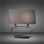 Lua Contemporary Table Lamp In Grey M3683