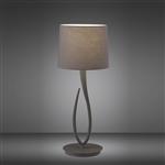 Lua Large Table Lamp In Grey M3688