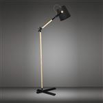 Nordica Matt Black Floor Lamp M4921