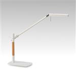 Phucket White and Beech Touch LED Table Lamp M4950