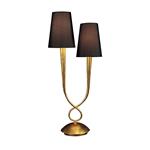 Paola 2 Light Gold Painted Table Lamp M0546/BS