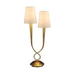 Paola Gold 2 Light Table Lamp M0546