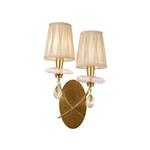Sophie Gold Coloured Painted Double Wall Light M6294