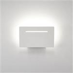 Toja White Angled LED Small High Output Wall Light M6253