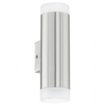 Riga LED Stainless Steel Outdoor Double Wall Light 92736