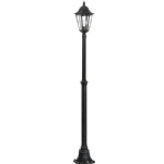 Navedo Black Silver 2 Metre Outdoor Post Lamp 93464