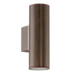 Riga LED Outdoor Antique Brown Wall Light 94105