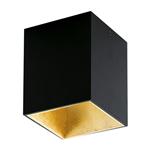 Palasso Box Black and Gold Finish LED Ceiling Spot 94497