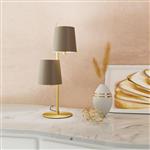 Almeida 2 Brushed Brass Two Light Table Lamp 99611