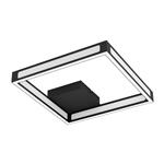 Altaflor LED Square Black Steel and Opal White Flush Fitting 99787