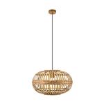 Amsfield Bamboo/Steel Round Ceiling Pendant Fitting 49771