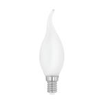 Bent Tip SES 4w 4000k LED Opal Candle Lamp 470 Lumens 12565