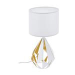 Carlton 5 Table Lamp Honey Gold & White 43078