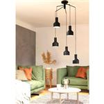 Casibare Black 5 Light Tiered Ceiling Fitting 99553