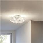 Clemente Crystal Flush Ceiling Light 95284