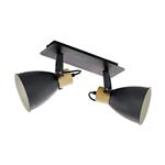 Coswarth Anthracite And Wood Double Ceiling Spotlight 99075