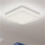 Ferentino LED White Large Square Flush Light 900611