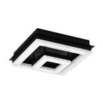 Fradelo 1 LED Square Black and Crushed Crystal Dual Fitting 99327
