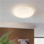 Frania-A Medium LED White Crystal Effect Flush Ceiling Light 98236