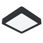 Fueva 5 LED IP44 Rated Small Black Square Flush Light 900643