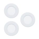 Fueva 5 LED White 86mm Pack of 3 Recessed Lights 99135