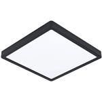 Fueva-Z Large Black Square IP44 Rated LED Flush Light 98854