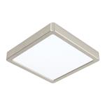 Fueva-Z Small Nickel IP44 Rated Square LED Flush Light 900115