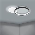Gafares LED Black and White Semi Flush Light 900421