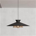Grizedale Black And Brass Ceiling Pendant 43885
