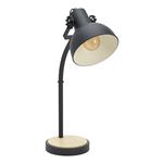 Lubenham Black/Natural Desk Lamp 43165