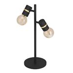 Lurone Black Two Light Table Lamp 900178