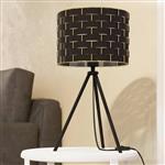 Marasales Black And Brass Woven Table Lamp 99526