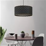 Marasales Large Black And Brass Woven Pendant 99525