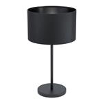 Maserlo 1 Textured Black Cylinder Table Lamp 99045