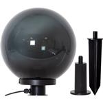 Monterollo Medium Globe Outdoor Spike Light IP44 Black Transparent 900202