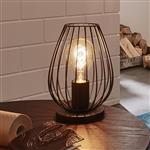 Newtown Cage Contemporary Black Table Lamp 49481