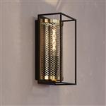 Nohales Black And Brass Wall Light 43789