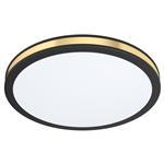 Pescaito LED Black & Gold Flush Ceiling Fitting 99406