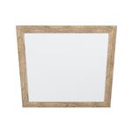 Piglionasso LED Burnt Wood Frame Large White Ceiling Light 99436