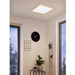 Piglionasso LED Oak Wood Frame Large White Ceiling Light 99472