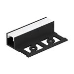 Recessed Profile 4 Black 1m Tile Profile with Side Wing 99502