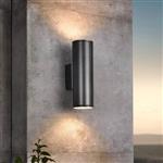 Riga LED Outdoor Anthracite Up and Down Wall Light 94103