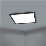 Rovito-Z Small Black Square LED Flush Light 900093