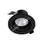 Salabate LED IP44 Rated Black Recessed Warm White Round Spot Light 99493