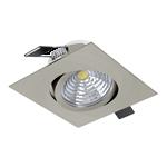 Saliceto LED Satin Nickel Recessed Cool White Square Spot Light 98308