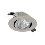 Saliceto LED Satin Nickel Warm White Recessed Round Spot Light 98303